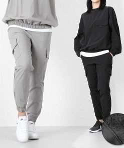 벤티브 기모여자 윈드조거 카고 트레이닝 팬츠