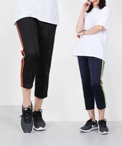 여자 8부 2선 트레이닝 저지트랙 팬츠