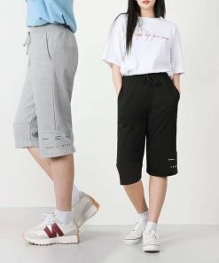 여자 7부 레쓰 반바지 트레이닝 팬츠