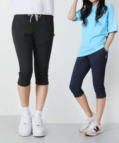 여자 7부 엠보싱 빅사이즈 트레이닝 팬츠 M~4XL
