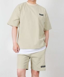 남자 SP우븐반팔상하의 트레이닝 반팔 반바지 세트
