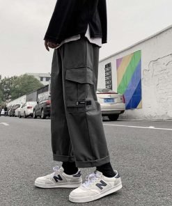 남자 코튼벨크로건빵 루즈핏 이지캐주얼 팬츠