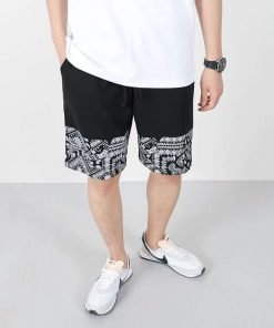 남자 여름 트레이닝 반바지 5부페이즐리 쇼츠