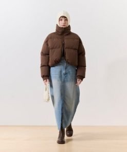 숏 크롭 여성 패딩 재킷 3컬러