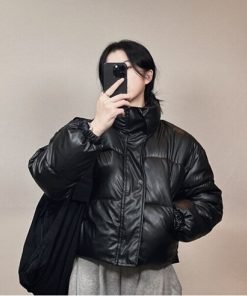 다운 여성 숏패딩 다운자켓 블랙 JD93JHFA7773