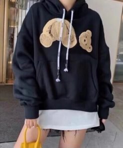 네이비 블루 캐시미어 후드 스웨터 남여 공용