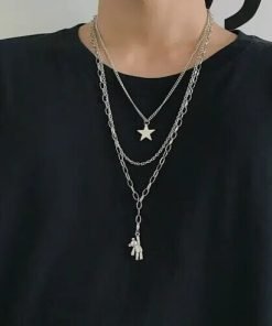 우주인 펜던트 패션 목걸이