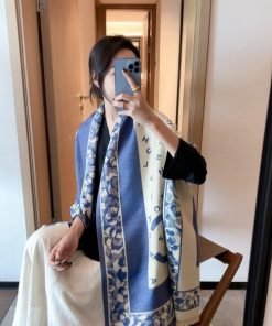 클래식 패턴 자카르 멀티 스카프 65*180cm