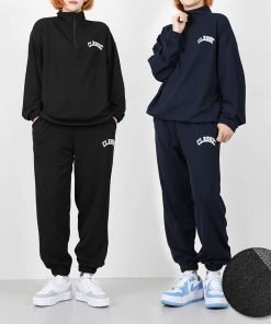 벤티브 기모여성 클래식아노락 클래식조거 트레이닝 상하의 세트