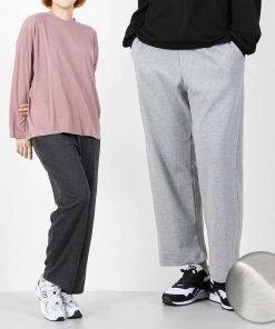 벤티브 기모여자 무지와이드 트레이닝 밴딩 팬츠