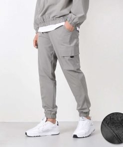 남자 윈드조거 카고 트레이닝 팬츠