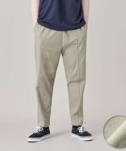 벤티브 기모남자 코튼핀턱테이퍼드 M~4XL 와이드배기 밴딩팬츠