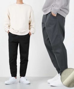 벤티브 기모남자 코튼레귤러조거 M~4XL 베이직 밴딩캐주얼팬츠